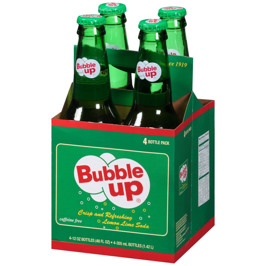 slide 4 of 8, Bubble Up Lemon Lime Soda - 4 ct; 12 fl oz, 4 ct; 12 fl oz