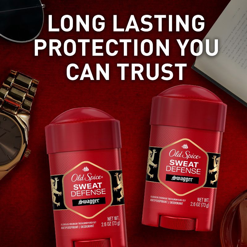 slide 5 of 7, Old Spice Hardest Working Collection Sweat Defense Stronger Swagger Antiperspirant & Deodorant - 2.6oz, 2.6 oz