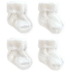 Carter's Just One You Baby 4pk Ankle Socks Set - White 0-3M
