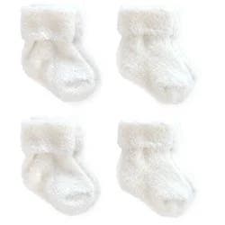 Carter's Just One You Baby 4pk Ankle Socks Set - White 0-3M