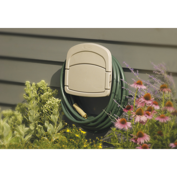 slide 6 of 8, Suncast Deluxe Hose Hangout - Tan, 150 ft