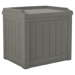Suncast 22 Gallon Small Deck Box- Stoney Gray