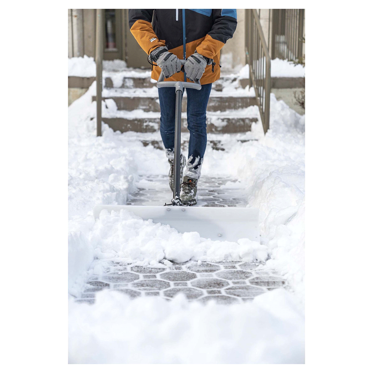 slide 2 of 2, Suncast 30" Pusher White, 30 in