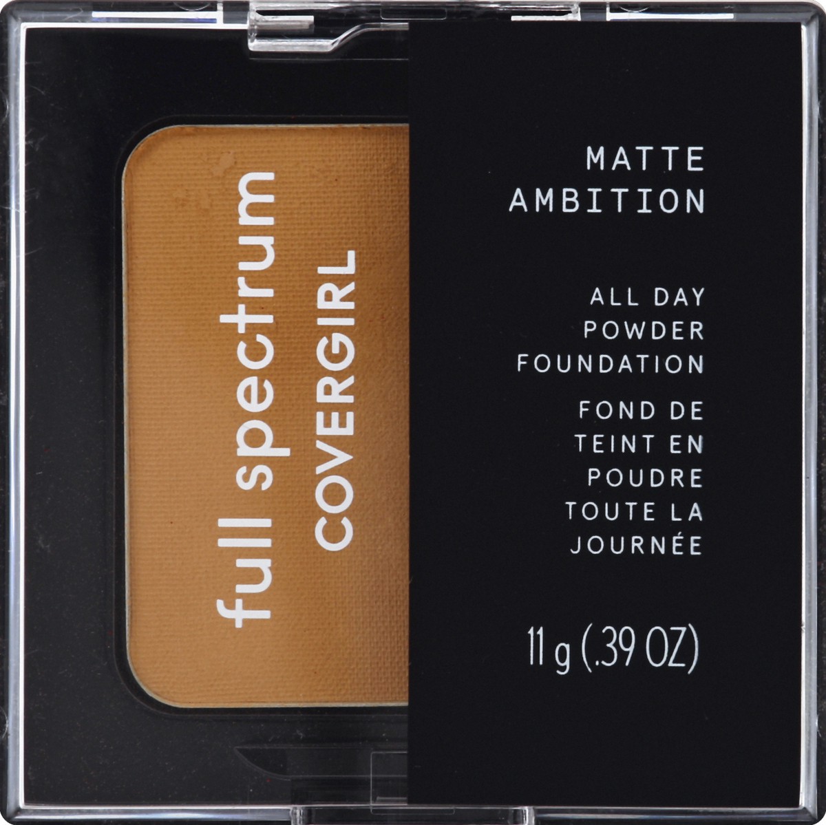 slide 5 of 6, Covergirl Matte Ambition- All Day Powder Foundation,Light-Medium Golden, 11 g