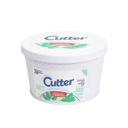 Cutter Outdoor 1-Wick White Tabletop Citronella Candle