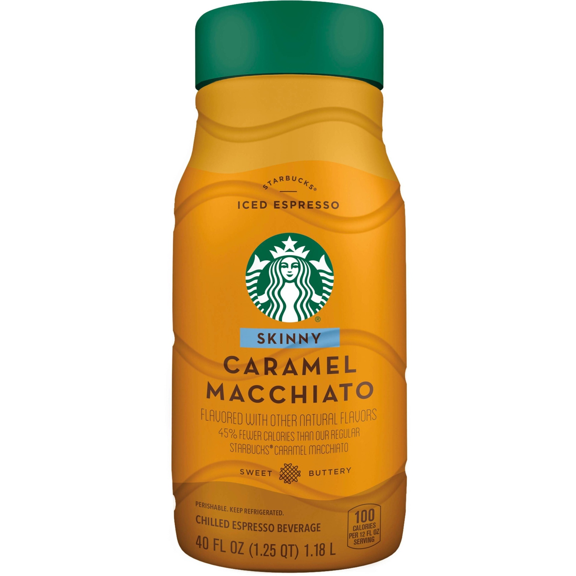 slide 1 of 3, Starbucks Discoveries Starbucks Skinny Caramel Macchiato Chilled Espresso Beverage - 40 fl oz, 40 fl oz