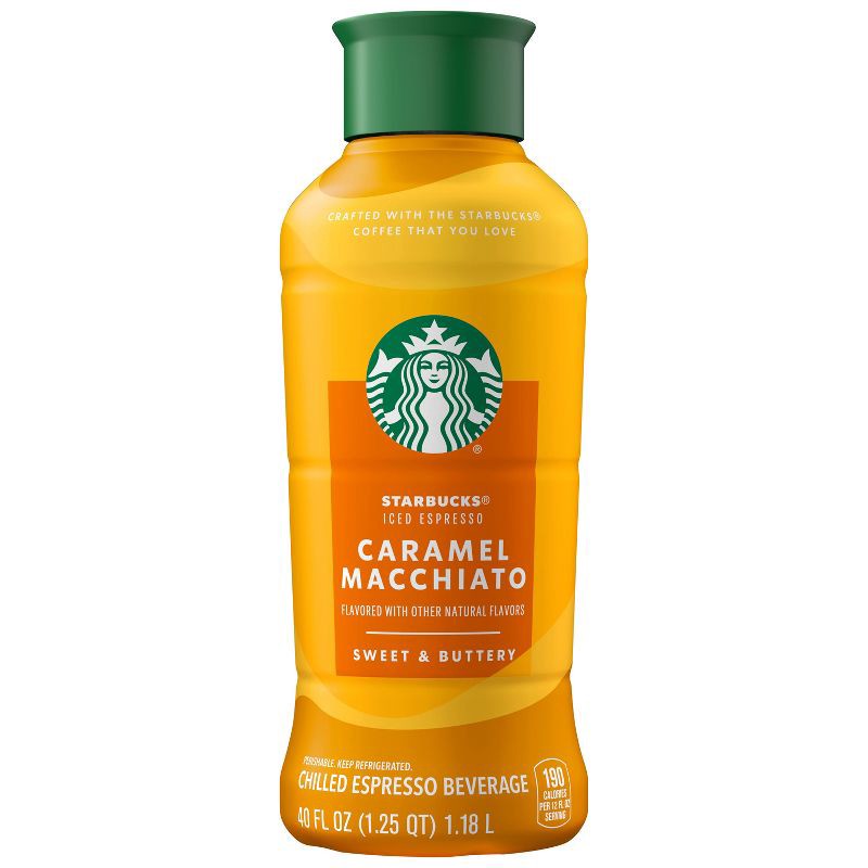 slide 1 of 5, Starbucks Discoveries Starbucks Caramel Macchiato Iced Espresso - 40 fl oz, 40 fl oz