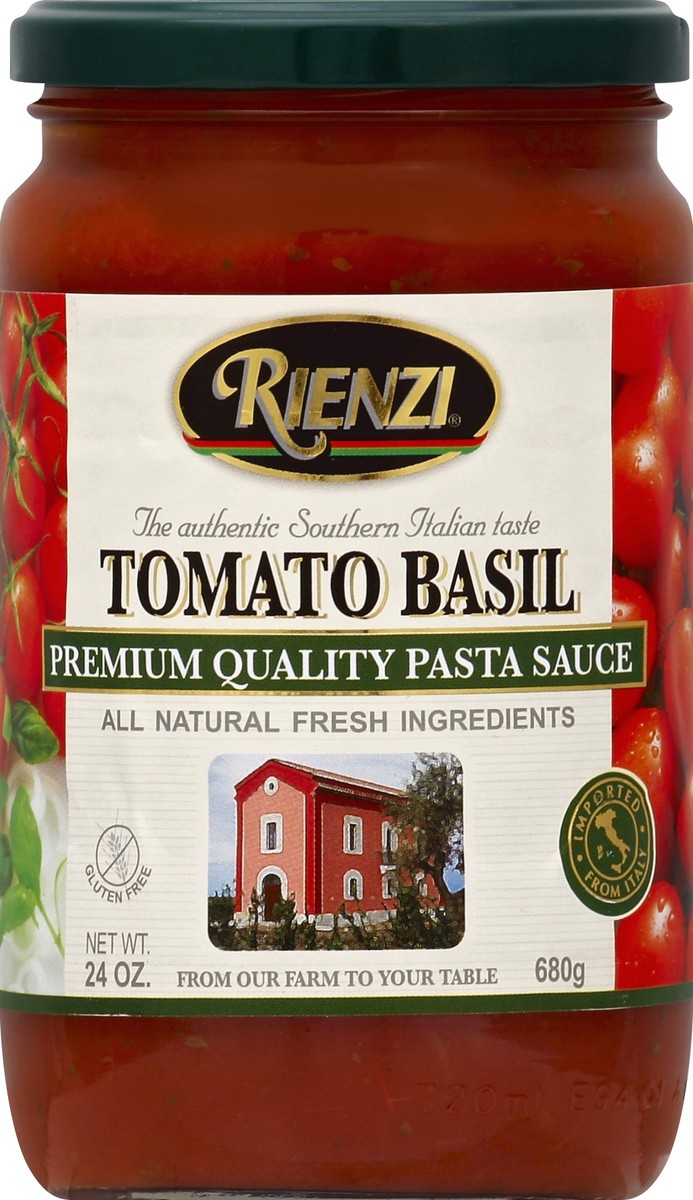 slide 2 of 2, Rienzi Tomato Basil Pasta Sauce, 24 oz