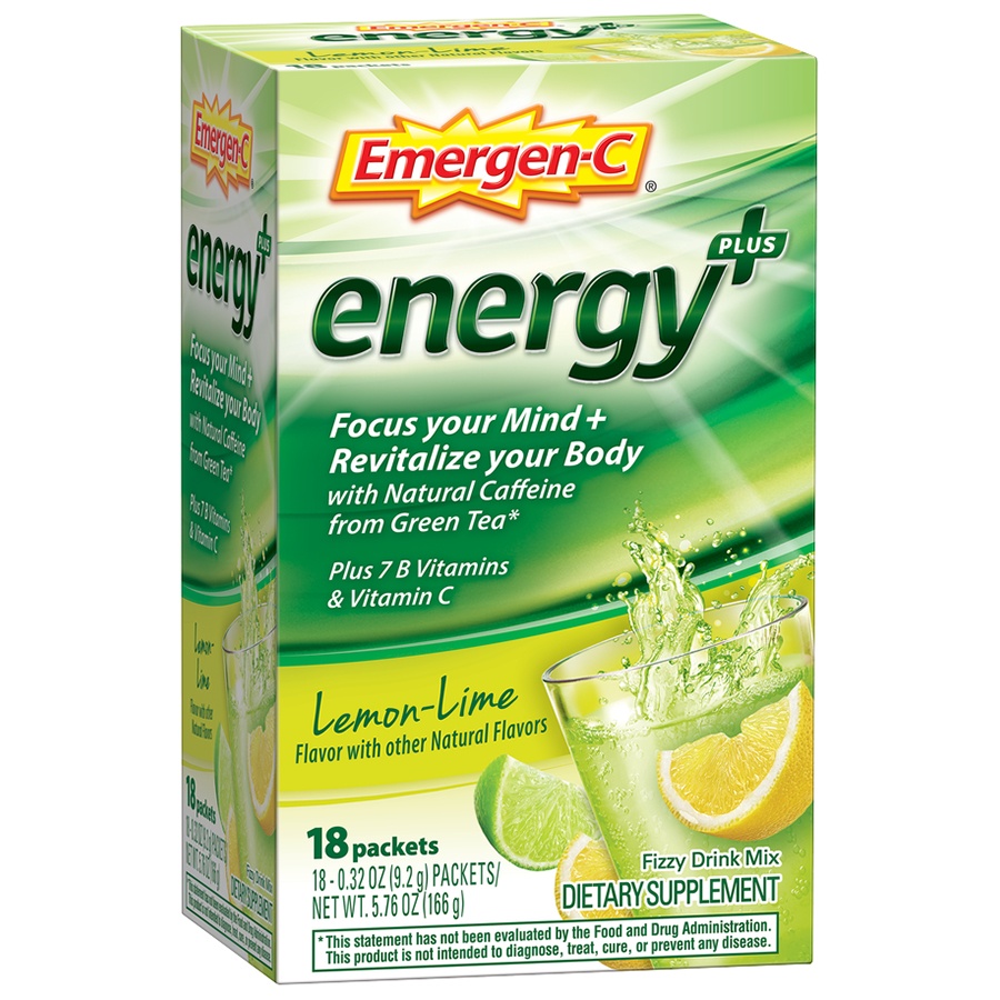 slide 7 of 7, Emergen-C Fizzy Drink Mix 18 ea, 18 ct