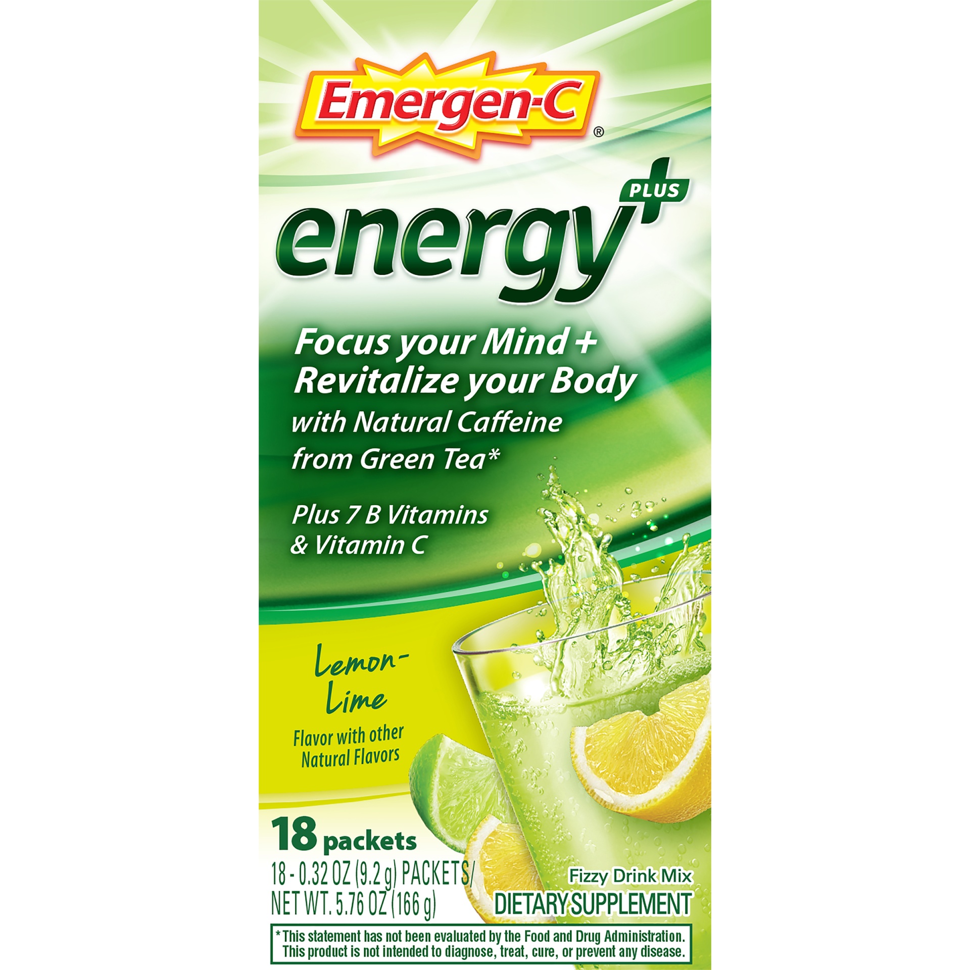 slide 2 of 7, Emergen-C Fizzy Drink Mix 18 ea, 18 ct