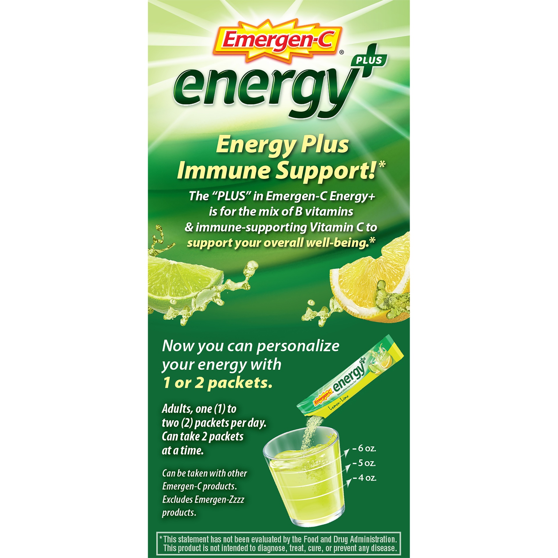 slide 3 of 7, Emergen-C Fizzy Drink Mix 18 ea, 18 ct