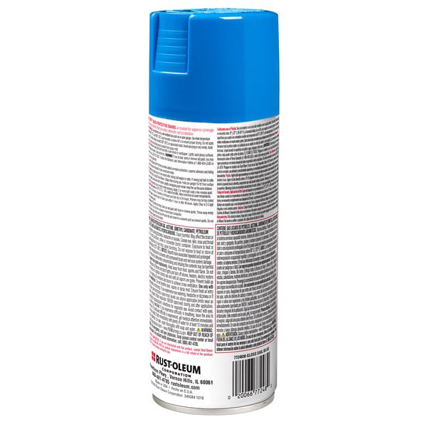 slide 12 of 13, Rust-Oleum Stops Rust Protective Enamel Gloss Spray Paint - Sail Blue, 12 oz