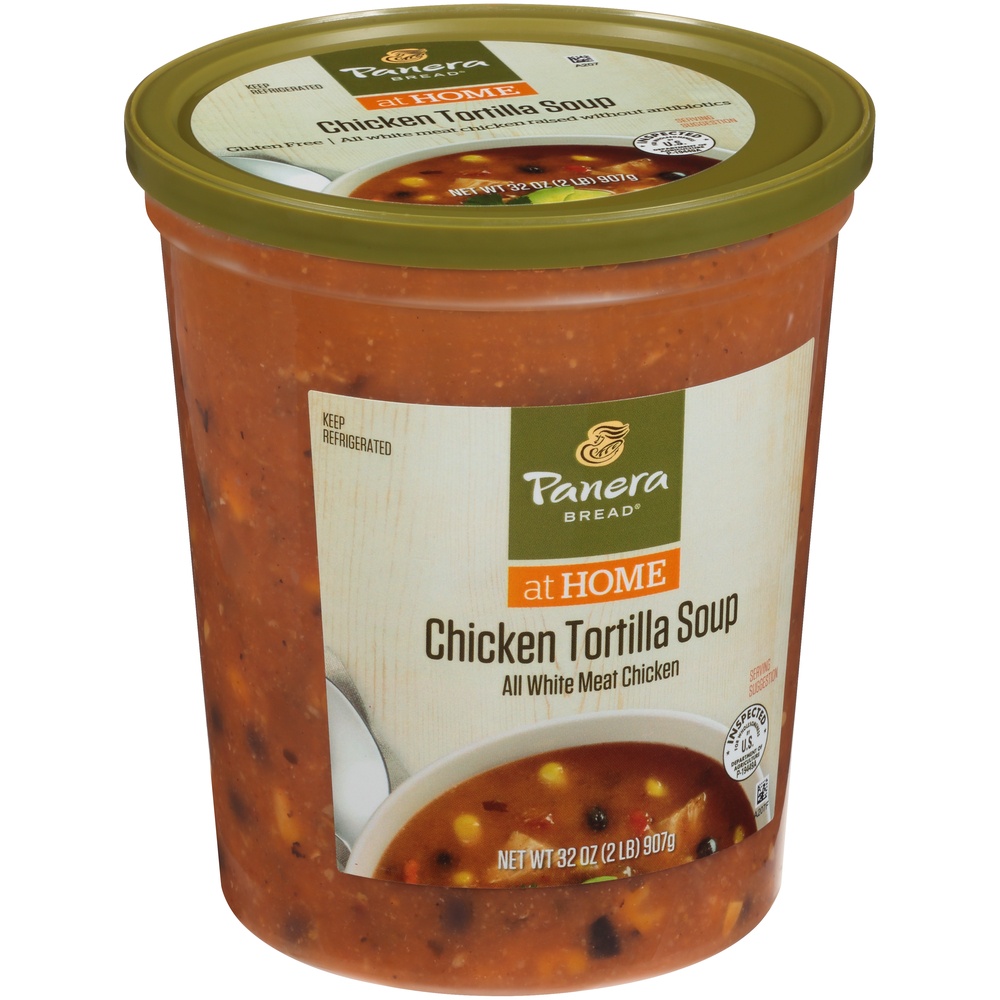 slide 3 of 8, Panera Bread Chicken Tortilla Soup, 32 OZ Soup Cup (Gluten Free), 32 oz