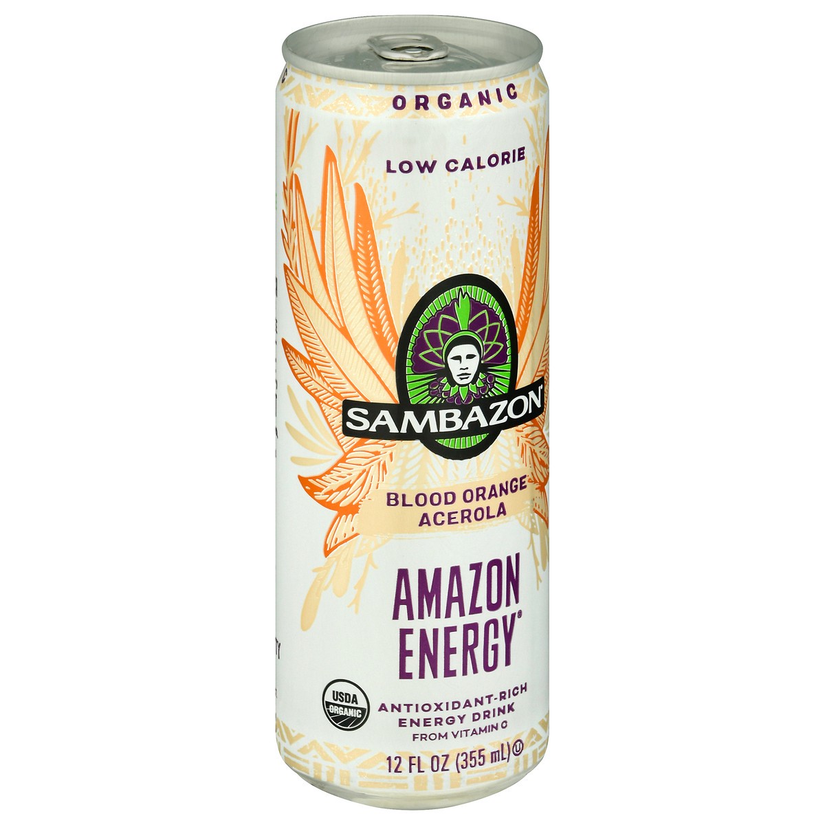 slide 8 of 9, Sambazon Amazon Energy Low Calorie Blood Orange Acerola Energy Drink - 12 oz, 12 fl oz