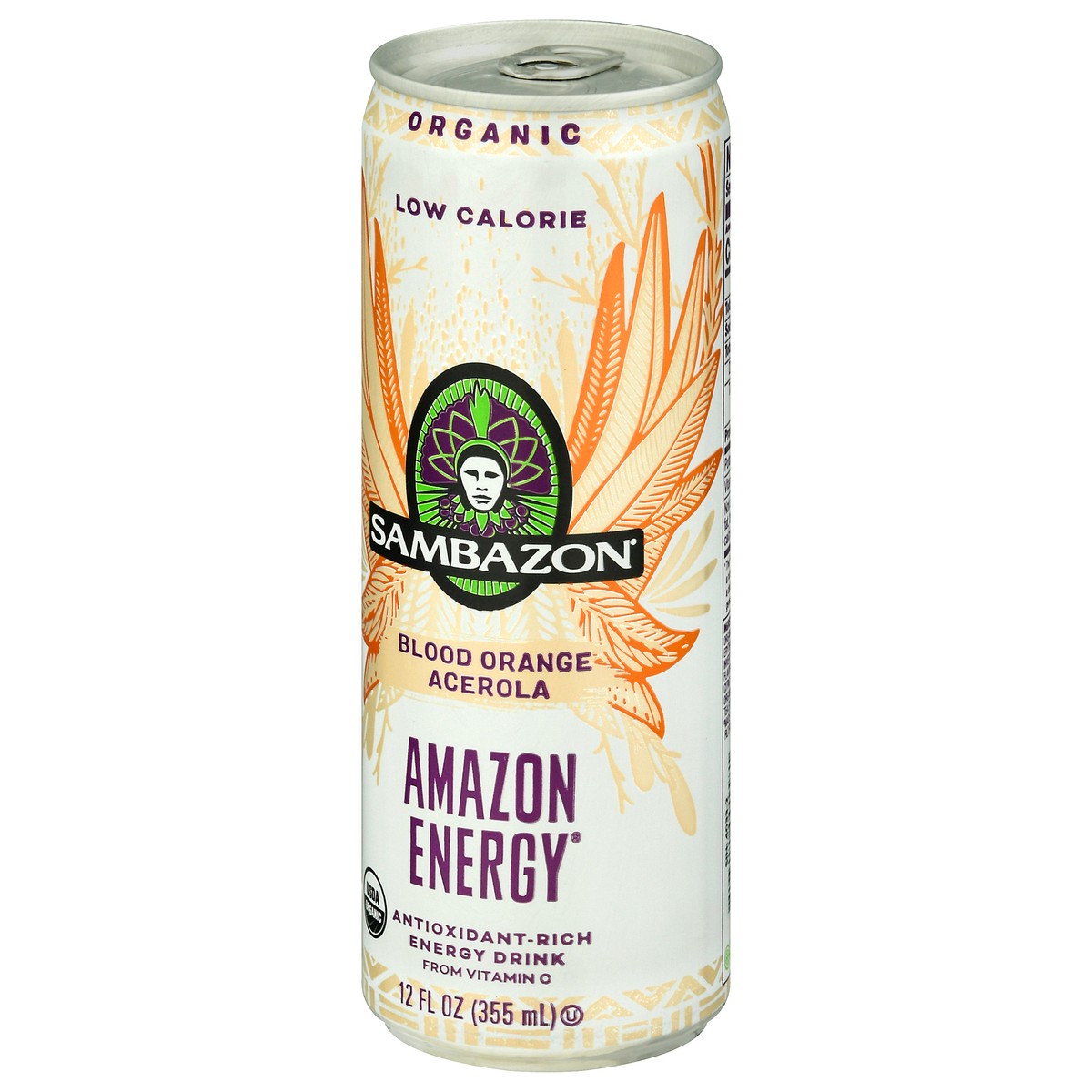 slide 7 of 9, Sambazon Amazon Energy Low Calorie Blood Orange Acerola Energy Drink - 12 oz, 12 fl oz