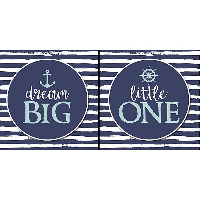 slide 1 of 1, RoomMates Dream Big Little One'' Boxed Diptych Wall Art'', 16 in x 8 in