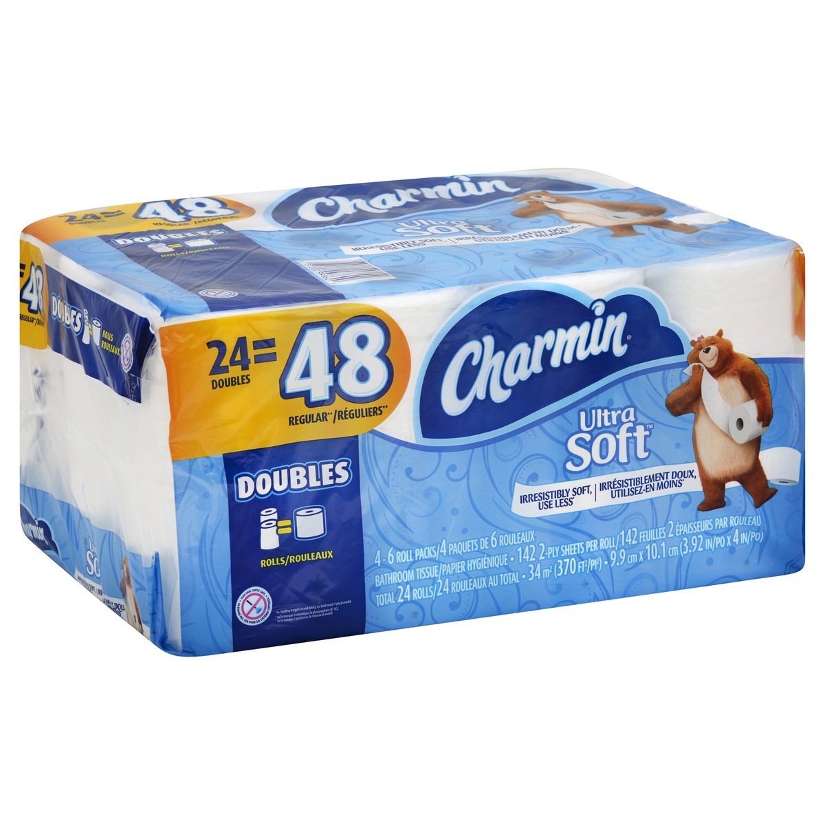 slide 5 of 5, Charmin Bathroom Tissue 4 ea, 4 ct