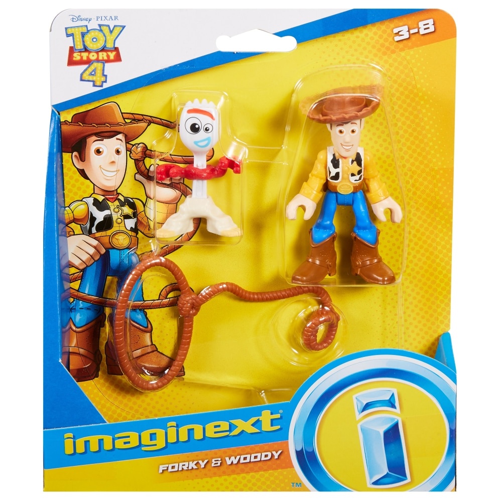 slide 1 of 1, Fisher-Price Imaginext Disney Pixar Toy Story Forky & Woody Figures, 1 ct