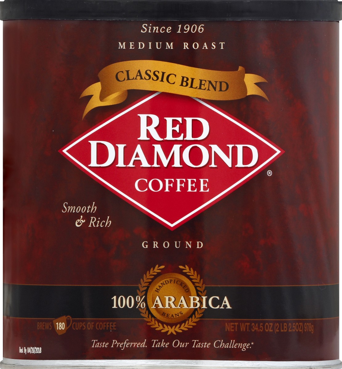 slide 2 of 2, Red Diamond Coffee Can - 34.5 oz, 34.5 oz