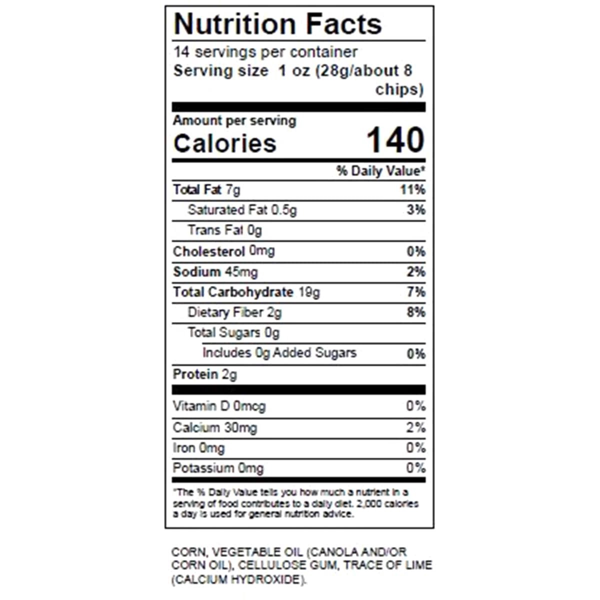 slide 2 of 2, 313 Urban Tortilla Salted Chips, 14 oz