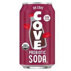 Dr. Cove Organic Zero Sugar Probiotic Soda