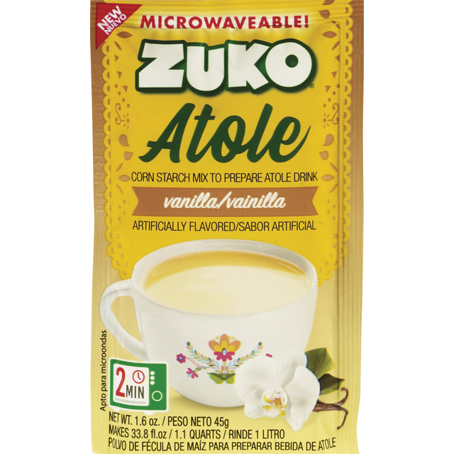 slide 1 of 1, Zuko Vanilla Atole Drink Mix, 1.6 oz