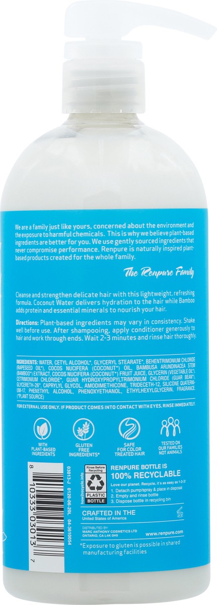 slide 10 of 12, Renpure Bamboo Coconut Water Conditioner, 24 oz