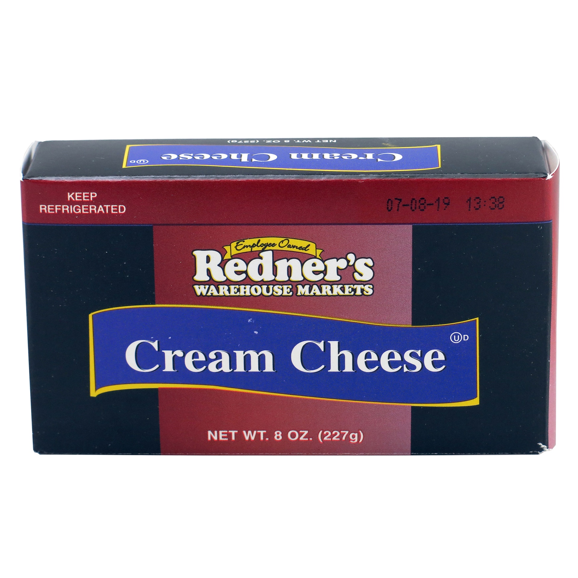 slide 1 of 1, Redner's Warehouse Markets Cream Cheese, 8 oz