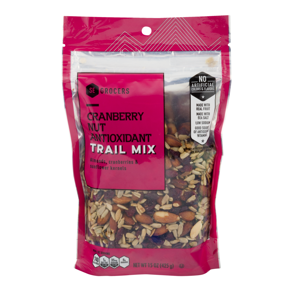 slide 1 of 1, SE Grocers Cranberry Nut Antioxidant Trail Mix, 15 oz