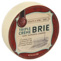 slide 1 of 3, Joan Of Arc Triple Creme Brie 70%, 8 oz