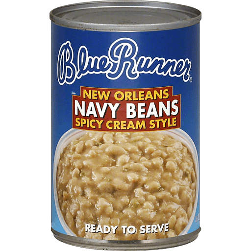 slide 2 of 2, Blue Runner Navy Beans, New Orleans Spicy Cream Style, 16 oz