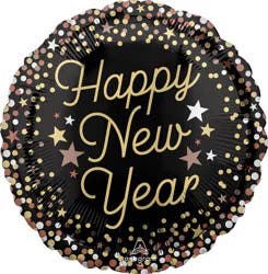 Happy New Year Helium Filled Balloon