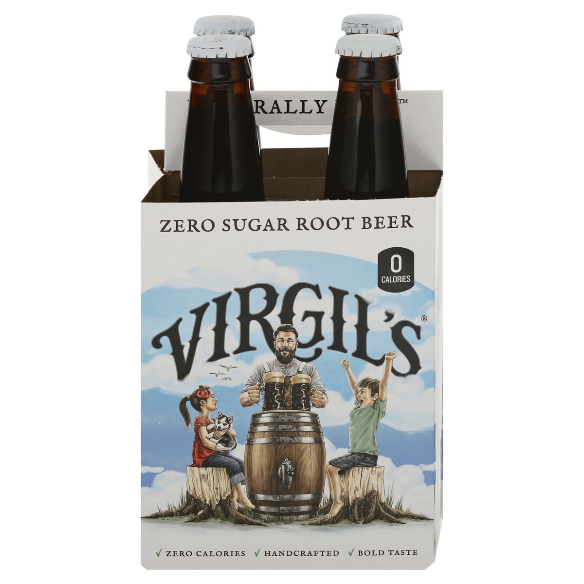 slide 1 of 1, Virgil's Zero Sugar Root Beer - 6 ct, 6 ct