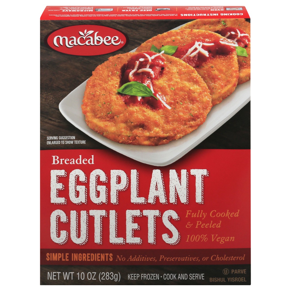 slide 1 of 13, Macabee Eggplant Cutlets 10 oz, 10 oz