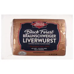Dietz & Watson Black Forest Braunschweiger Liverwurst 16 oz
