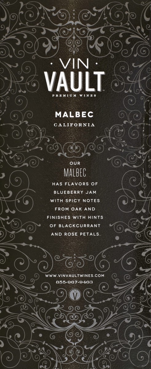 slide 4 of 6, Vin Vault Malbec 3 lt, 3 liter