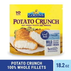 Gorton's Potato Crunch 100% Whole Breaded Fish Fillets 10 Each