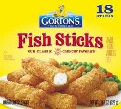 Gorton's Breaded Fish Sticks 18 Sticks