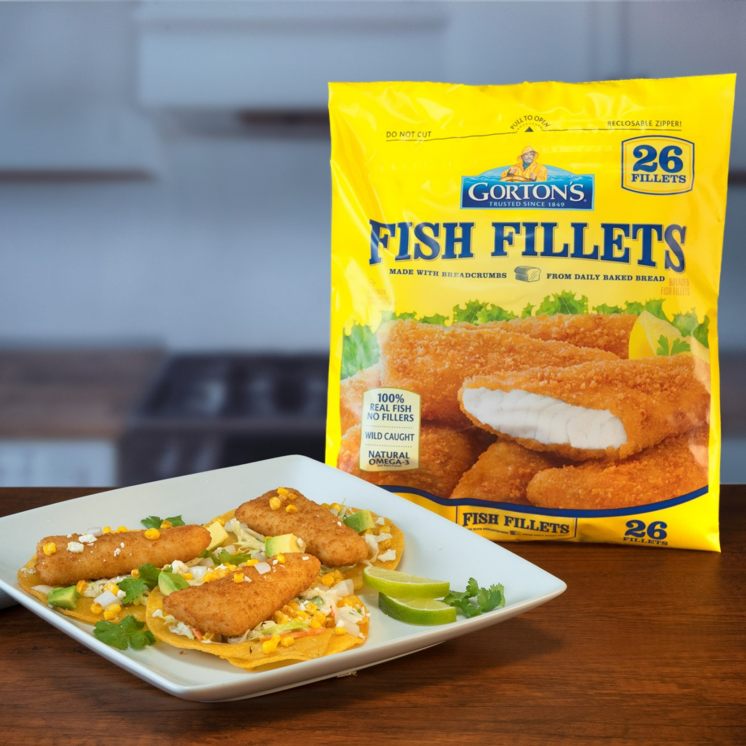 slide 4 of 6, Gorton's Breaded Fish Fillets 26 ea, 26 ct