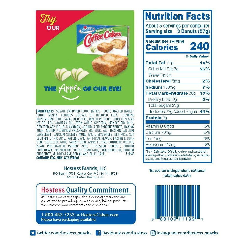 slide 2 of 4, Hostess Donettes, Crunch Mini Donuts, 9.5 oz