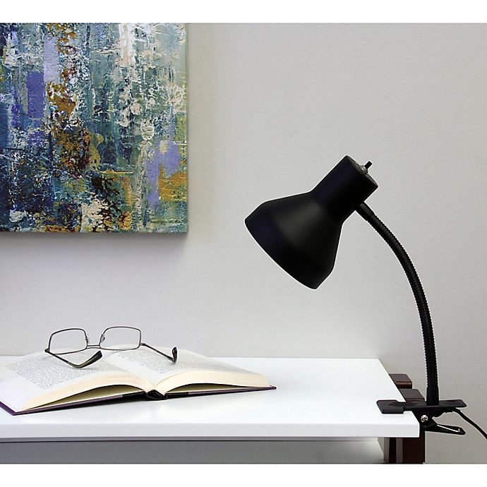 slide 3 of 4, Equip Your Space Modern Metal Clip Lamp - Matte Black, 1 ct