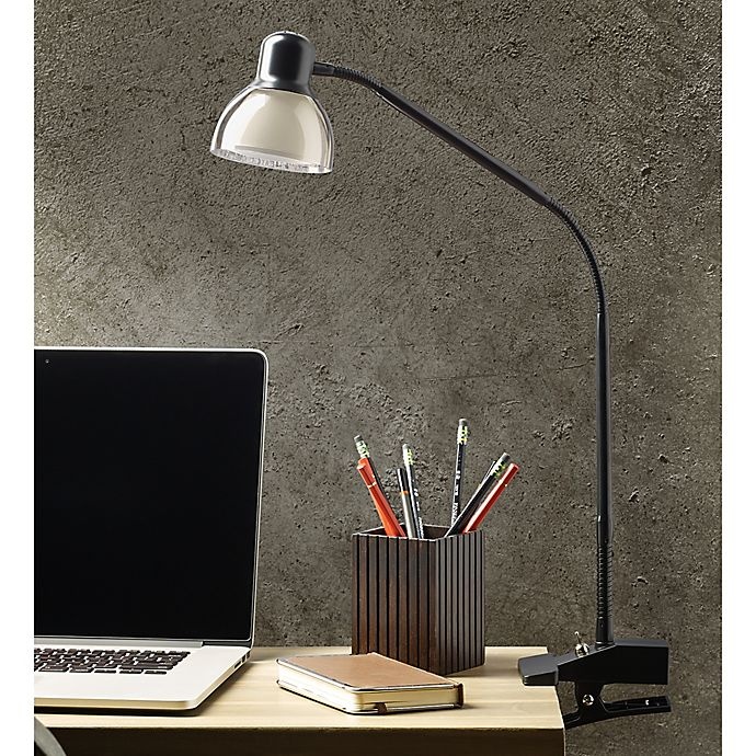 slide 4 of 7, Studio 3B Functional LED Clip Lamp - Matte Black, 1 ct