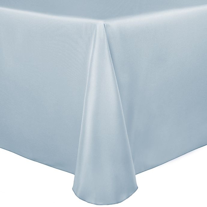 slide 1 of 2, Ultimate Textile Duchess Oblong Tablecloth - Ice Blue, 60 in x 90 in
