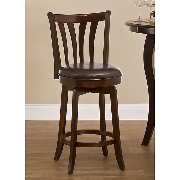 slide 2 of 2, Hillsdale Whitman Swivel Counter Stool - Walnut, 26 in