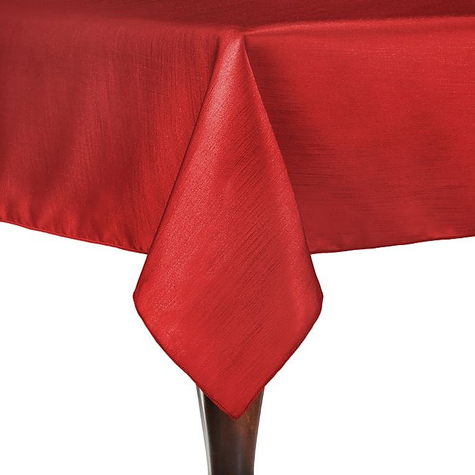 slide 1 of 1, Ultimate Textile Majestic Square Tablecloth - Holiday Red, 84 in x 84 in