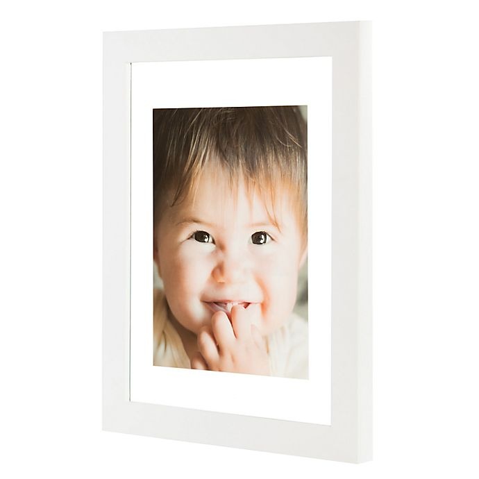 slide 2 of 3, Real Simple Wood Portrait Float Frame - White, 13 in x 16 in