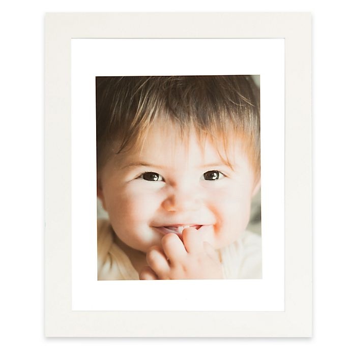 slide 1 of 3, Real Simple Wood Portrait Float Frame - White, 13 in x 16 in