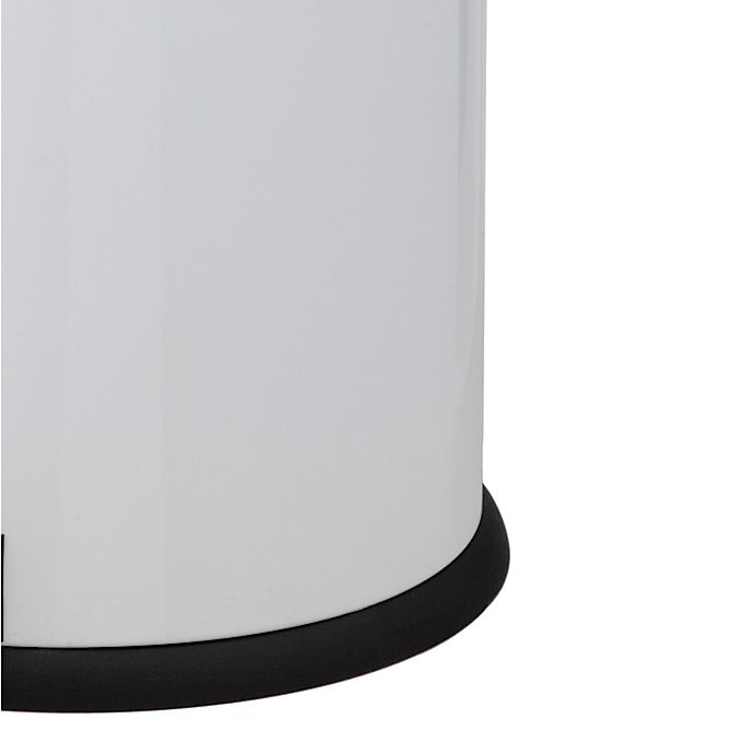 slide 2 of 4, SALT Oval Pedal Trash Bin - White, 40 liter