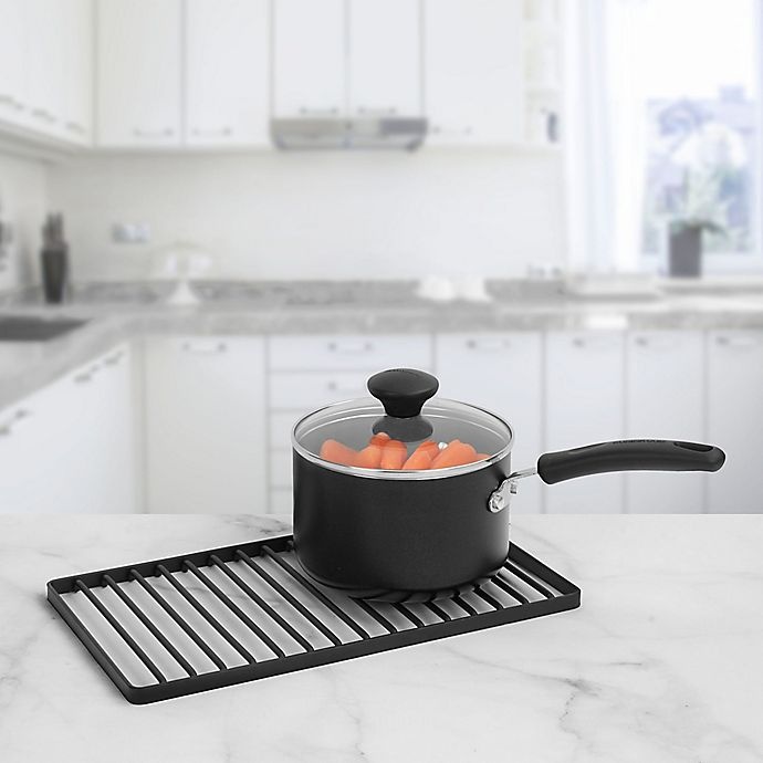 slide 2 of 3, SALT Rectangular Trivet - Black, 1 ct