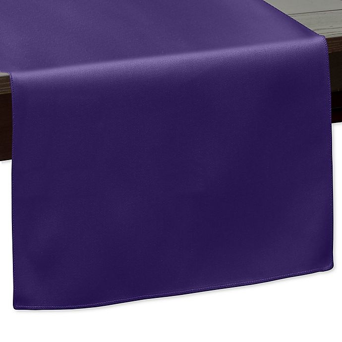 slide 1 of 1, Ultimate Textile 72-Inch Indoor/Outdoor Twill Table Runner - Purple, 1 ct
